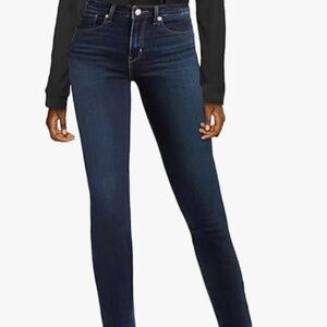 New Women’s Levi’s Jeans Waterless Shaping Mid Rise Boyfriend Dark Indigo Sz 27